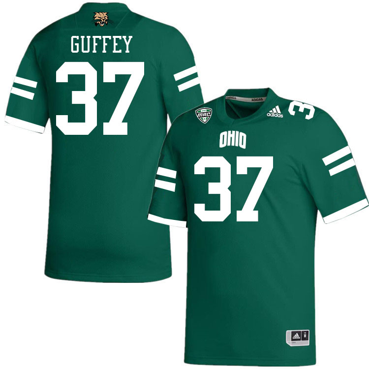 Ohio Bobcats #37 Blake Guffey College Football Jerseys Stitched-Green